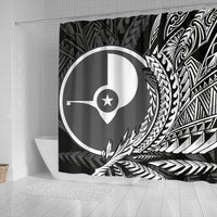 Yap State Shower Curtains - Wings Style - Polynesian Pride