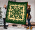 Hawaiian Premium Quilt Royal Pattern - Emerald Green - Polynesian Pride