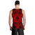 Polynesian Plumeria Mix Red Black Hawaii Men's Tank Top - Polynesian Pride