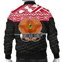 Papua New Guinea Men's Bomber Jacket - Polynesian Style - Polynesian Pride