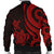 Marshall Islands Men's Bomber Jacket - Tentacle Turtle Red - Polynesian Pride