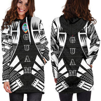 Guam Hoodie Dress - Polynesian Tattoo Black - Polynesian Pride