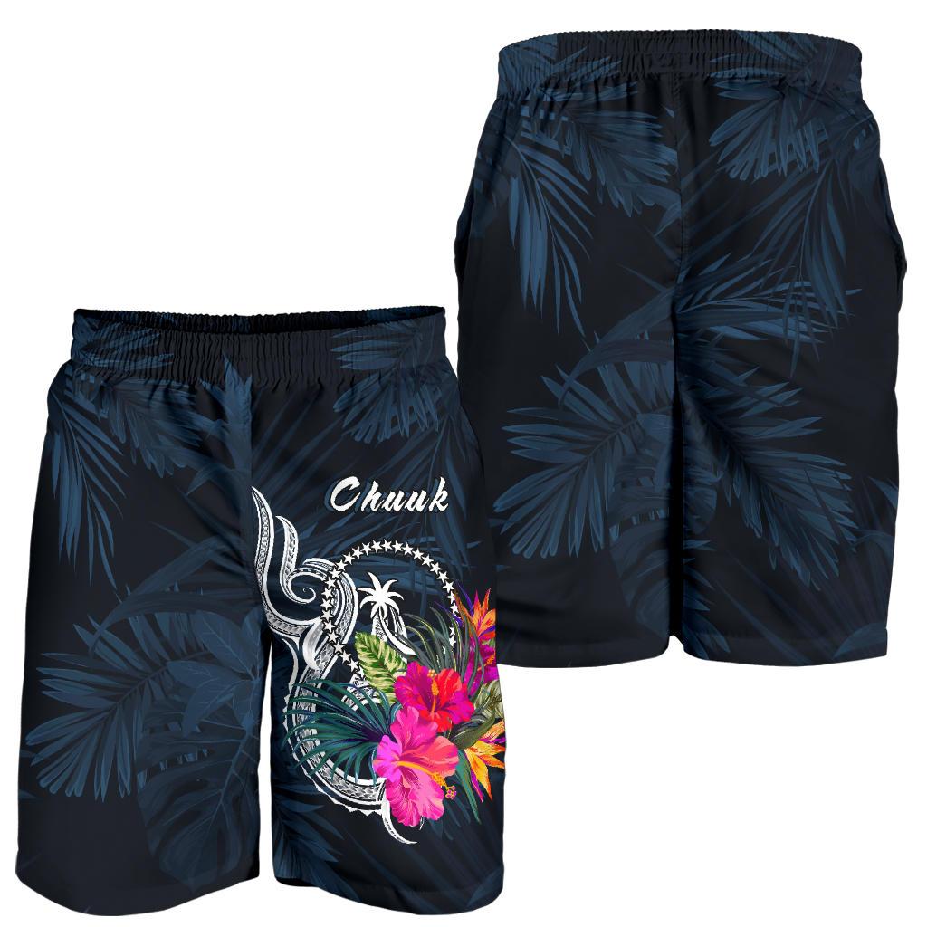 Chuuk Micronesia Men's Shorts - Tropical Flower - Polynesian Pride