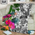 Kosrae Premium Blanket White - Turtle Plumeria Banana Leaf - Polynesian Pride