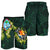 Guam Polynesian Men Shorts - Ti Leaf Lei Turtle - Polynesian Pride