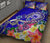 Samoa Quilt Bed Set - Turtle Plumeria (Blue) - Polynesian Pride