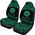 Tahiti Polynesian Custom Personalised Car Seat Covers - Pride Green Version - Polynesian Pride