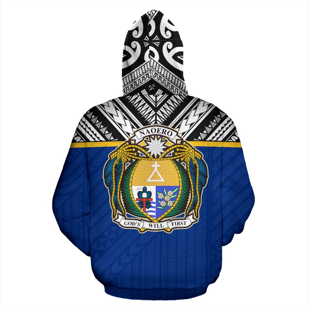 Nauru All Over Hoodie Polynesian Hoodie Style - Polynesian Pride
