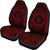 Niue Car Seat Cover - Niue Coat Of Arms Polynesian Red Black - Polynesian Pride