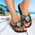 Guam Slide Sandals - Polynesian Hibiscus Pattern - Polynesian Pride