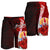 Tahiti Polynesian Custom Personalised Men's Shorts - Coat Of Arm With Hibiscus - Polynesian Pride