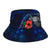 Guam Polynesian Bucket Hat - Blue Turtle Hibiscus - Polynesian Pride