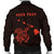 Hawaii Kakau Polynesian Turtle Map Personalized Men's Bomber Jacket - Orange - Polynesian Pride