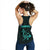 Hawaii Kakau Polynesian Hammerhead Shark Women's Racerback Tank - Turquoise - Polynesian Pride