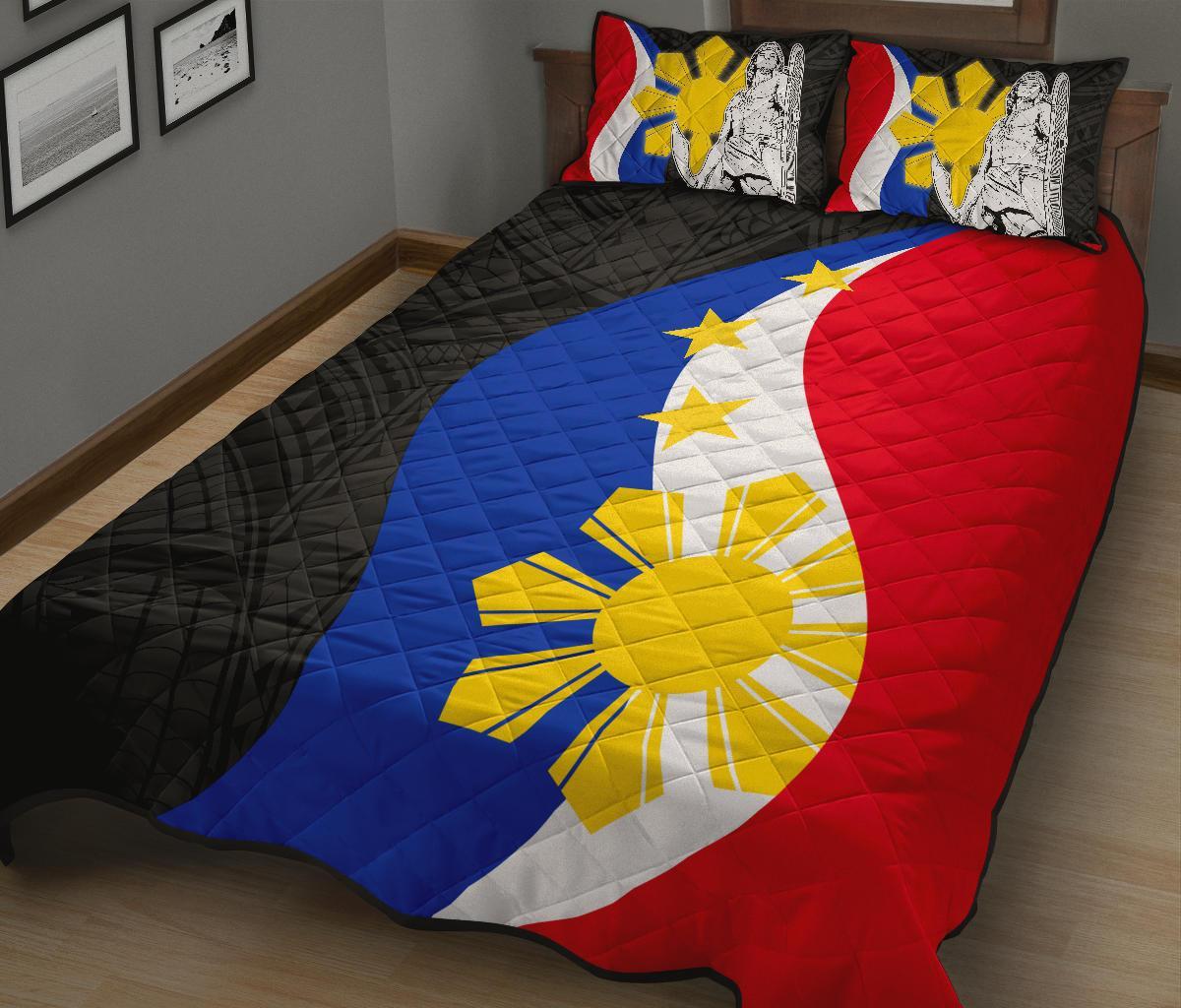 Philippines Quilt Bed Set - King Lapu - Lapu Polynesian Pattern - Polynesian Pride