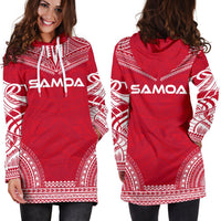 Samoa Women's Hoodie Dress - Polynesian Flag Chief - Polynesian Pride