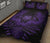 Hawaii Owl Hibiscus Plumeria Quilt Bed Set - Purple - Polynesian Pride