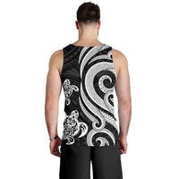 Nauru Men's Tank Top - White Tentacle Turtle - Polynesian Pride