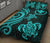 Hawaii Polynesian Quilt Bed Set - Turquoise Kanaka Maoli Tentacle Turtle - Polynesian Pride