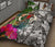 Vanuatu Quilt Bed Set White - Turtle Plumeria Banana Leaf - Polynesian Pride