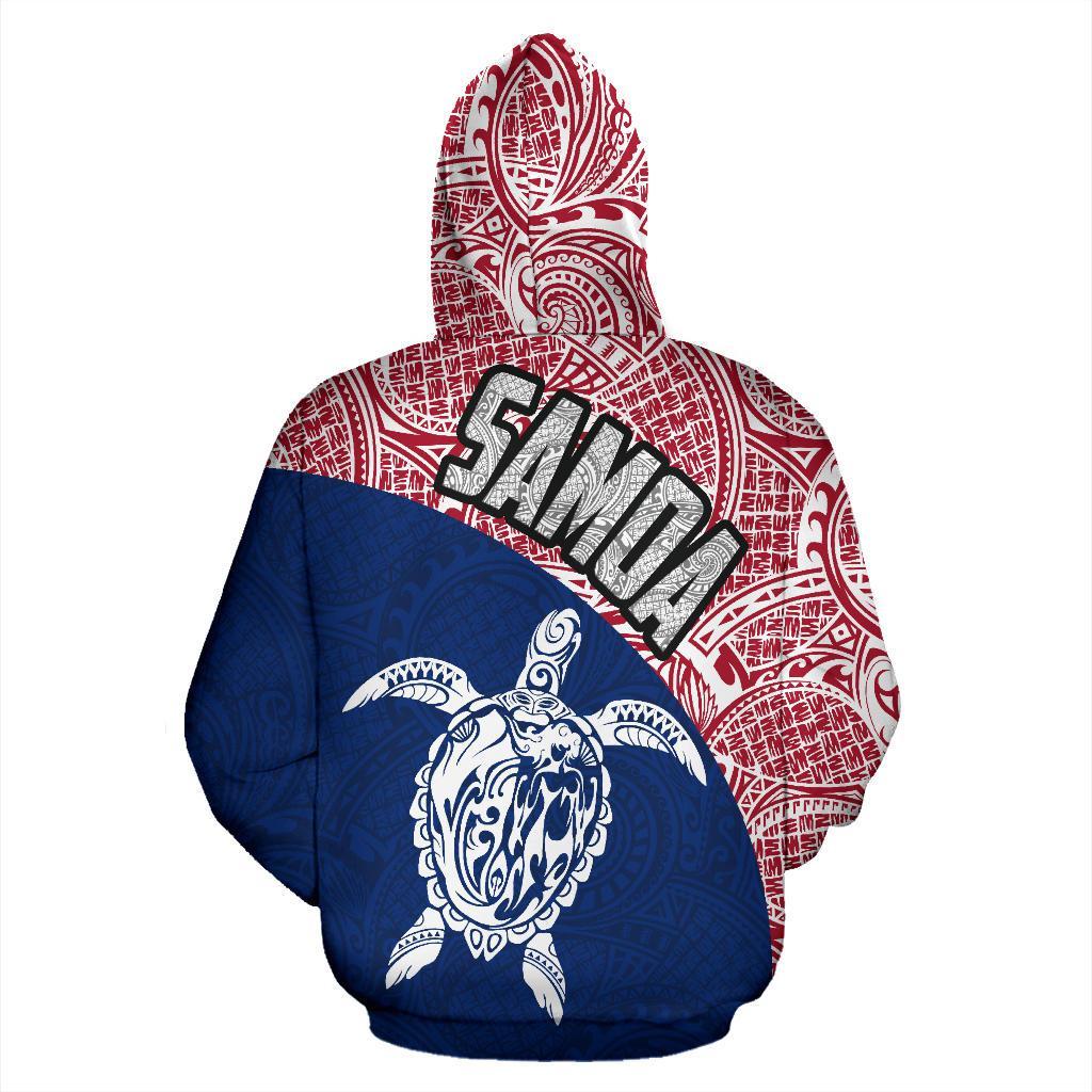 Samoa Hoodie Samoa Turtle Mermaid Polynesian Tattoo 02 - Polynesian Pride