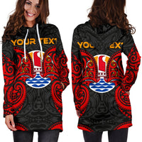 Tahiti Polynesian Custom Personalised Women's Hoodie Dress - Tahitians Spirit - Polynesian Pride