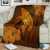 Hawaii Whale Swim Poly Premium Blanket - Polynesian Pride