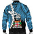 Fiji Polynesian Men's Bomber Jacket - Tribal Wave Tattoo Flag Style - Polynesian Pride