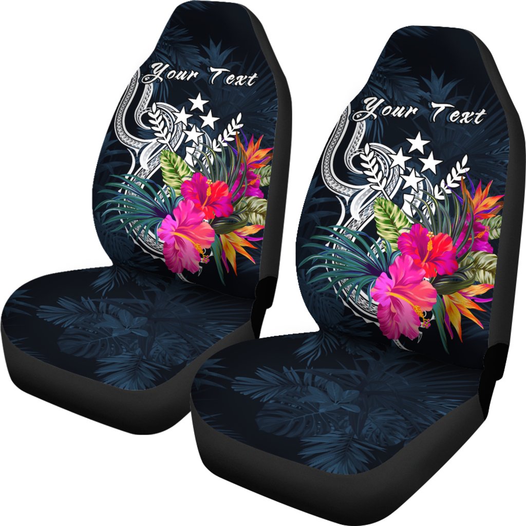 Kosrae Micronesia Custom Personalised Car Seat Covers - Tropical Flower - Polynesian Pride
