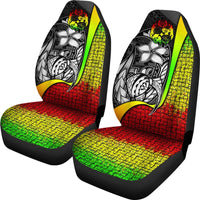 Tonga Polynesian Car Seat Covers Reggae - Turtle With Hook - Polynesian Pride