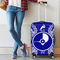 Yap Polynesian Luggage Covers Map Blue - Polynesian Pride