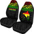 Papua New Guinea Custom Personalised Car Seat Covers - Papua New Guinea Reggae Flag Polynesian Tattoo - Polynesian Pride