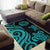 American Samoa Area Rug - Turquoise Tentacle Turtle - Polynesian Pride