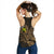 Hawaii Women's Racerback Tank Polynesian Kanaka Map Hawaiian Racerback - Gold - TT Style - Polynesian Pride