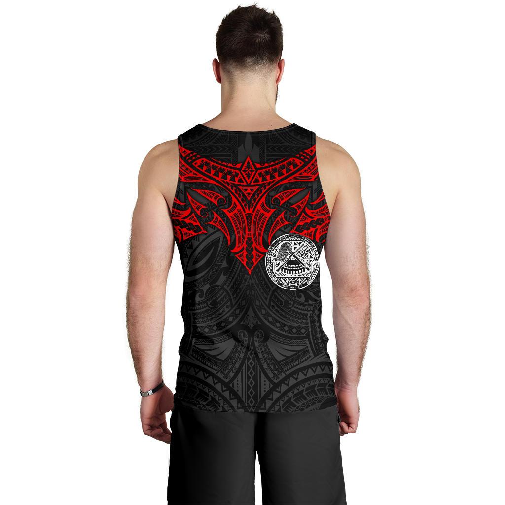 American Samoa Polynesian Men's Tank Top - Whale Tail - Polynesian Pride