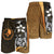 Yap Micronesian Men's Shorts Gold - Turtle With Hook - Polynesian Pride