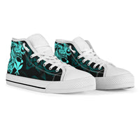 Polynesian Hawaii High Top Shoes - Kanaka Maoli Blue Turtle - Polynesian Pride