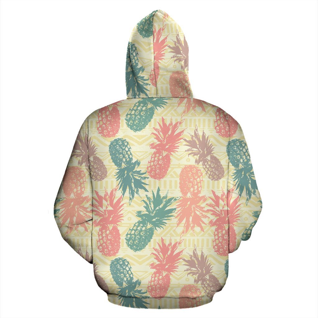 Polynesian Zip up Hoodie Pineapple Pattern A0 - Polynesian Pride