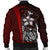 Chuuk Micronesian Men's Bomber Jackets Red - Turtle With Hook - Polynesian Pride