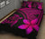 Hawaiian Turtle Plumeria Polynesian Quilt Bedding Set Pink - Polynesian Pride