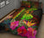 New Caledonia Polynesian Personalised Quilt Bed Set - Hibiscus and Banana Leaves - Polynesian Pride