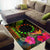 Cook Islands Polynesian Personalised Area Rug - Hibiscus and Banana Leaves - Polynesian Pride