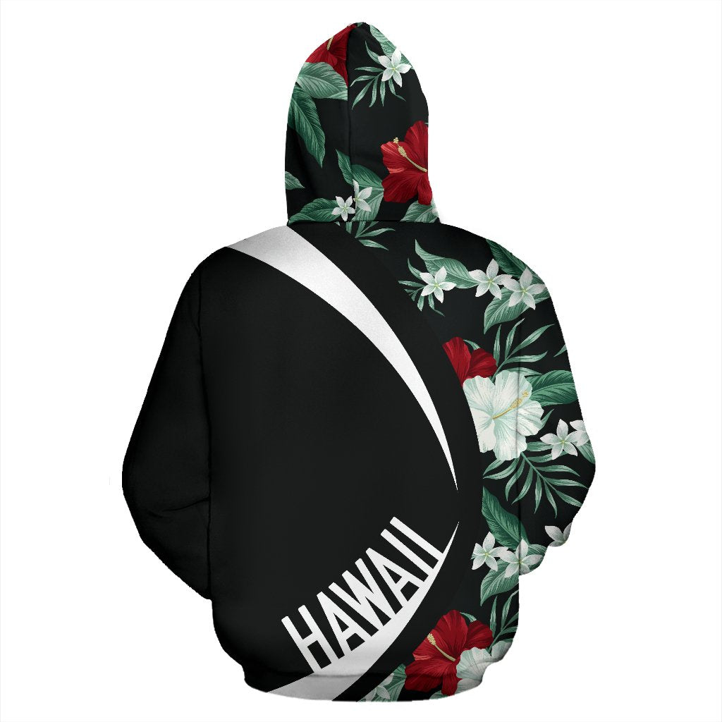 Kanaka Tropical Hibiscus Garden Mystery Zipper Hoodie Circle Style - Polynesian Pride