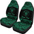 Niue Polynesian Custom Personalised Car Seat Covers - Pride Green Version - Polynesian Pride