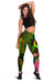 Pohnpei Polynesian Women's Leggings - Hibiscus and Banana Leaves - Polynesian Pride