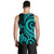 Nauru Men's Tank Top - Turquoise Tentacle Turtle - Polynesian Pride