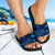 Tokelau Sandals - Turtle Hibiscus Pattern Blue - Polynesian Pride