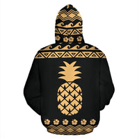 Hawaii All Over Zip up Hoodie Polynesian Pineapple Hoodie - Polynesian Pride