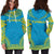 Tuvalu Women's Hoodie Dress - Polynesian Flag Chief - Polynesian Pride