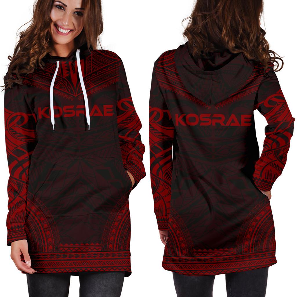 Kosrae Women's Hoodie Dress - Polynesian Red Chief - Polynesian Pride